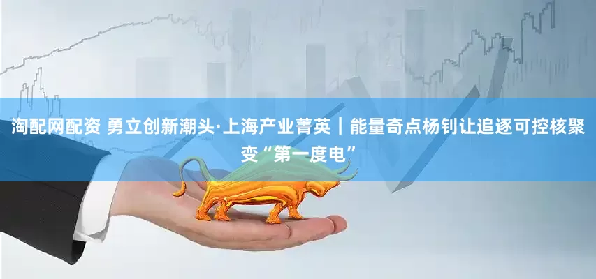 淘配网配资 勇立创新潮头·上海产业菁英｜能量奇点杨钊让追逐可控核聚变“第一度电”